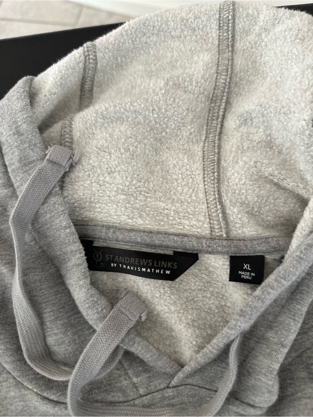 Travis Mathew x St. Andrews Links Golf Men's Gray Pullover Hoodie Sweatshirt XL - Picture 7 of 8